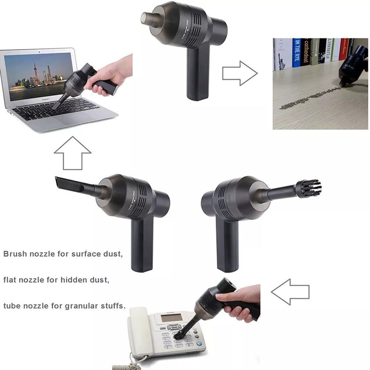 🔧 AeroBlow™ – Cordless Electric Air Duster & Keyboard Cleaner (USB Rechargeable | Powerful Dust Blower for Home, Car & PC)