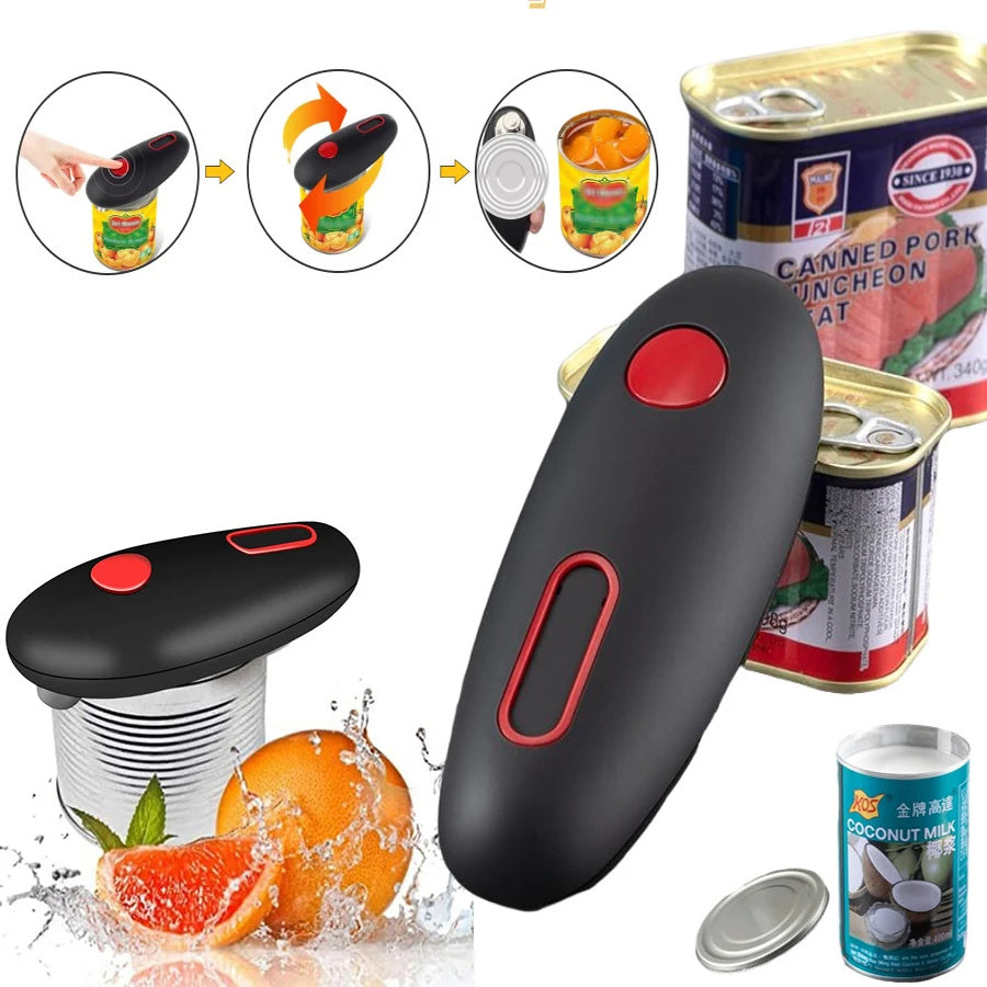 Electric Can Opener Pro™ – One-Touch Automatic, Hand-Free Jar/Can/Bottle Opener for Effortless Kitchen Convenience