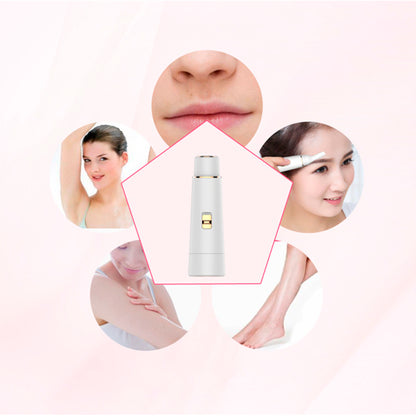 "4-in-1 Precision Electric Facial Hair Remover – Painless Grooming Tool for Women"