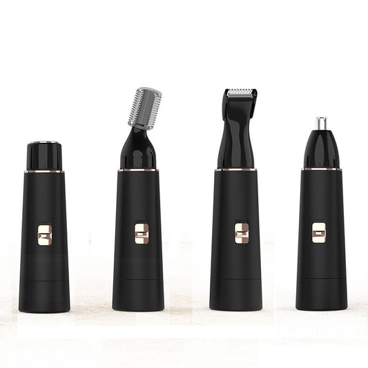 "4-in-1 Precision Electric Facial Hair Remover – Painless Grooming Tool for Women"