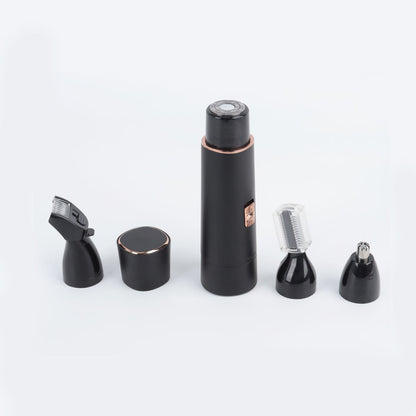 "4-in-1 Precision Electric Facial Hair Remover – Painless Grooming Tool for Women"